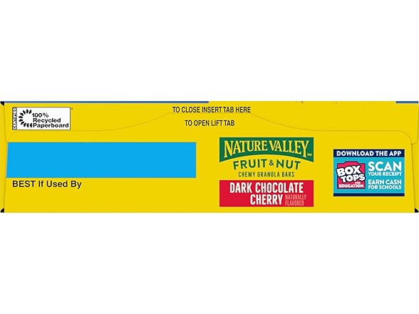 6CT Nature Valley Fruit & Nut Granola Bars, Dark Chocolate Cherry