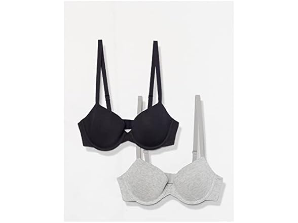 (2 Pack) Amazon Essentials Demi Cup Bra