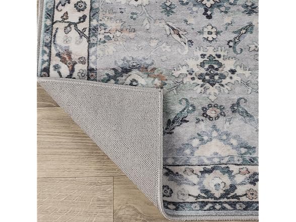 Superior 2'7"x6' Vintage Floral Border Rug