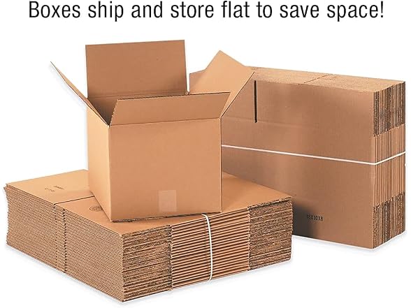 9 x 9 x 3" Flat Corrugated Boxes