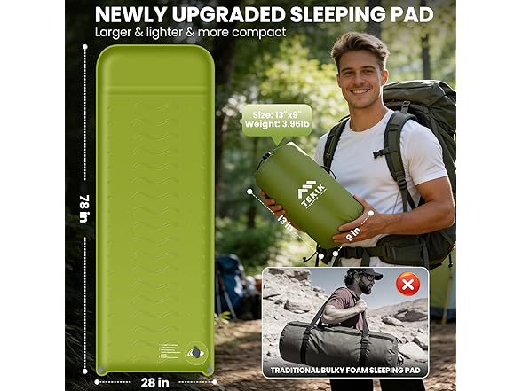 TEKIK Memory Foam Camping Pad