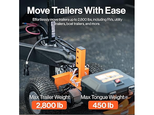 SuperHandy Electric Trailer Dolly – 2800 lbs Max