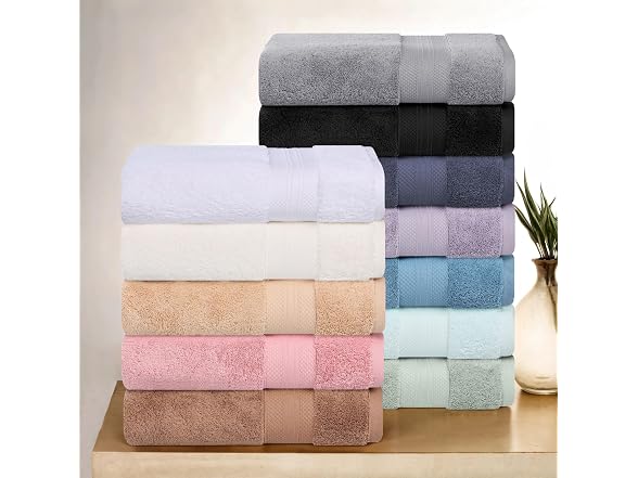 SUPERIOR SUPERIOR Turkish Cotton Bath Towel Set
