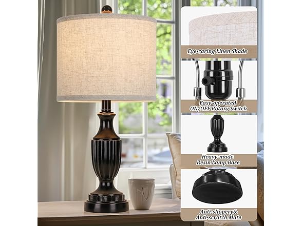 TOBUS Table Lamp Set of 2