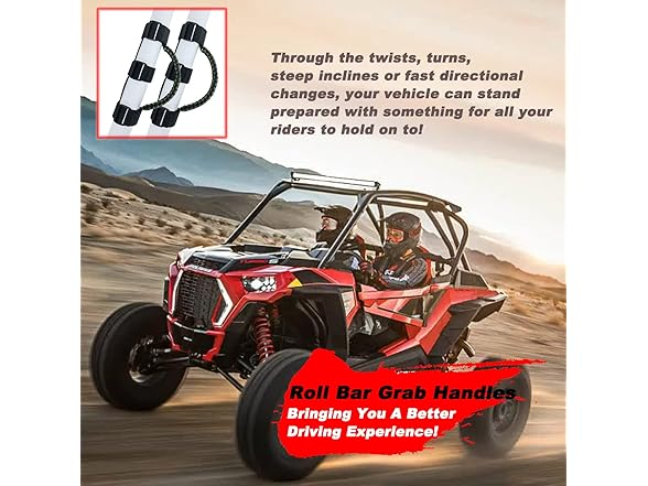 RDFUN RDFUN Roll Bar Grab Handles for UTV&AT