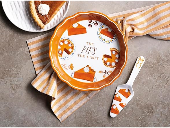 Mud Pie Thanksgiving Thanksgiving Pie Dish Set