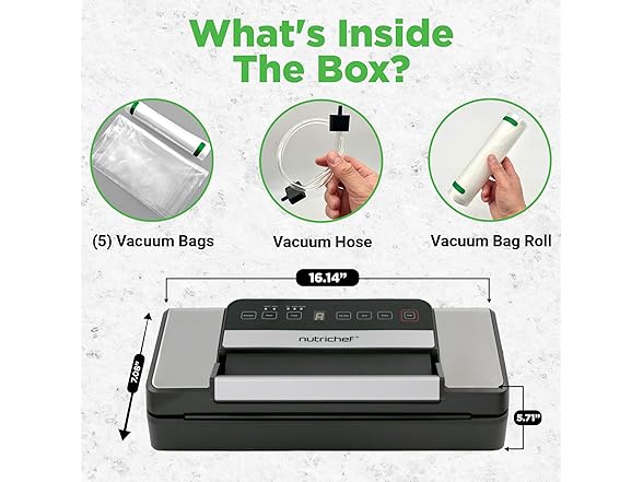 Nutrichef Automatic Food Vacuum Sealer 