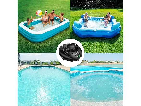 Alescu BLACK-JQR Cordless Robotic Pool Vacuum Black