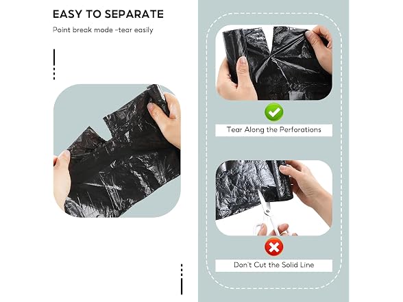 MOPUP GAR-110 5 Rolls 75pcs Drawstring Trash Bags