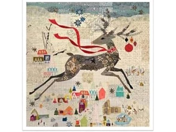 Moda Fabric Peppermint The Deer Collage Quilt Pattern