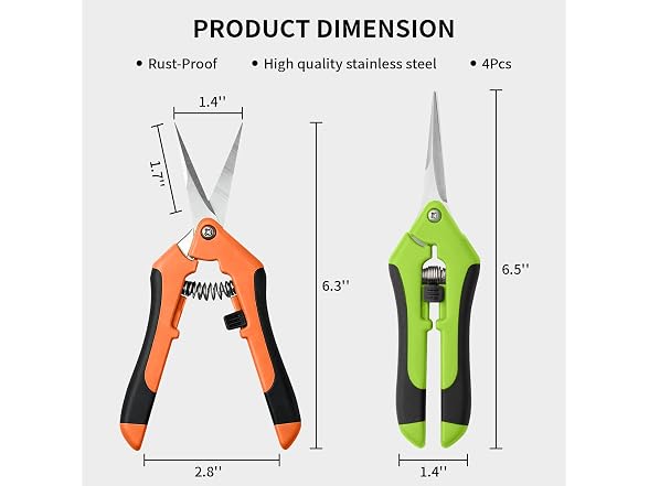 Drametic+ GAR-13 4 Pcs Garden Pruning Shears