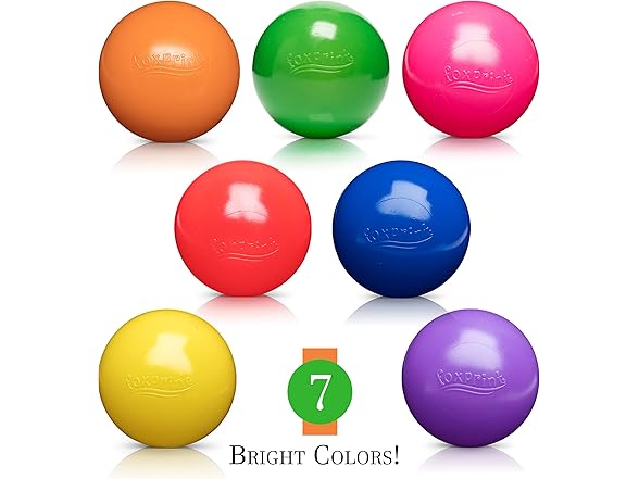 Soft Plastic Kids Play Balls 100-Pack