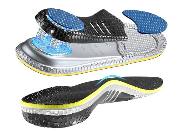 Pain Relief Insoles, 230+ Lbs, Arch
