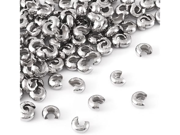 Pandahall 200pcs SS Crimp Bead Covers - Gallery 6
