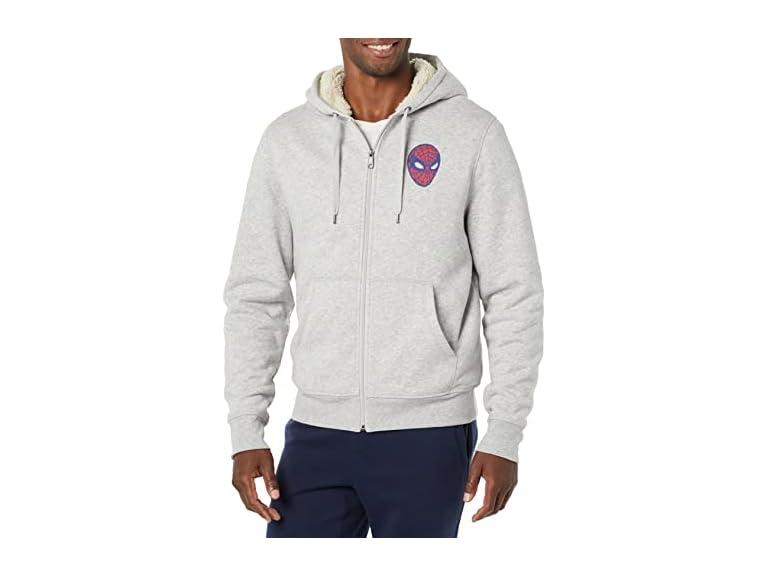 Amazon Essentials Men's Sherpa-Lined Full-Zip Hoodie Sweatshirt