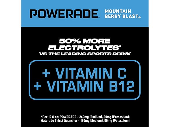 8PK POWERADE Sports Drink Mountain Berry Blast