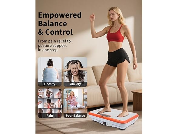 ROTAI Vibration Plate Exercise Machine, Vibration Plate for (Open Box)