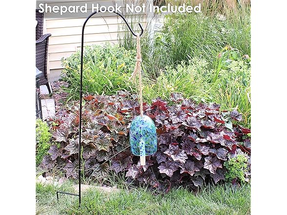 Sunnydaze Natural Melody Wind Bell 7.5" - Blue Freeze