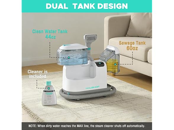 HAUSHOF Steam Carpet Upholstery Cleaner