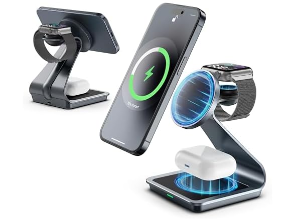 3-in-1 Wireless MagSafe Charging Station for Apple Devices