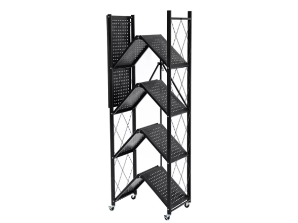 J&V Textiles 7053-BK 5-tier Metal Storage Shelf