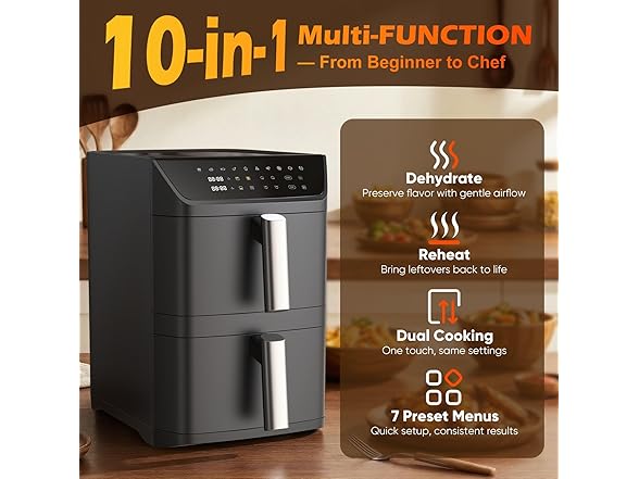 Mirtan Dual Basket Air Fryer