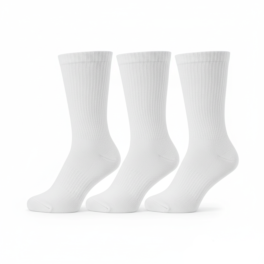 Mens Crew Socks Cotton 24 Pairs - Gallery 7