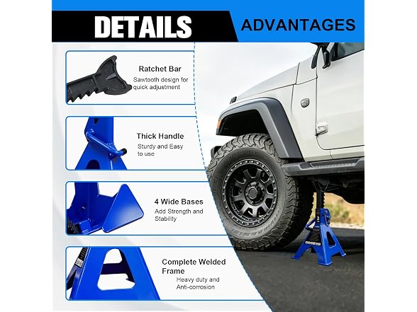 YATOINTO 3 Ton Heavy Duty Jack Stand