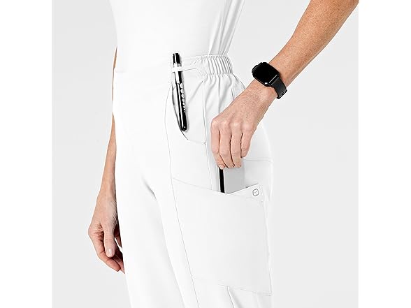 WonderWink Cargo Pant (LT) White