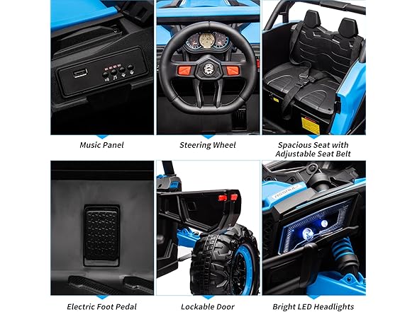 Ride on UTV Car, 24V,Blue