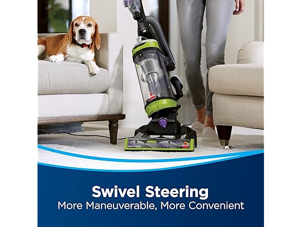 Bissell CleanView Swivel Pet Upright Vacuum, Swivel Steering for Maneuverability, Triple Action Brush Roll for Pet Hair, Large Capacity Dirt Tank & Scatter-Free Tech, 2252 (Open Box)