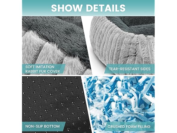 Fnsyay W1428 dog bed 7 Med