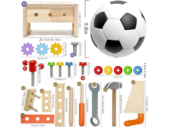 AiTuiTui 29-Pc STEM Tool Set Montessori