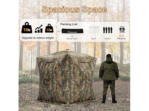 Multi Person Camo Hunting Blind