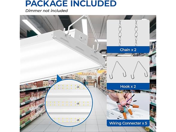 CINOTON 210W LED High Bay Light 2-Pack
