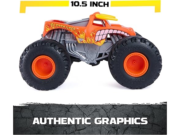 Monster Jam, Official El Toro Loco Rev ‘N Roar 1:15 Scale Monster Truck