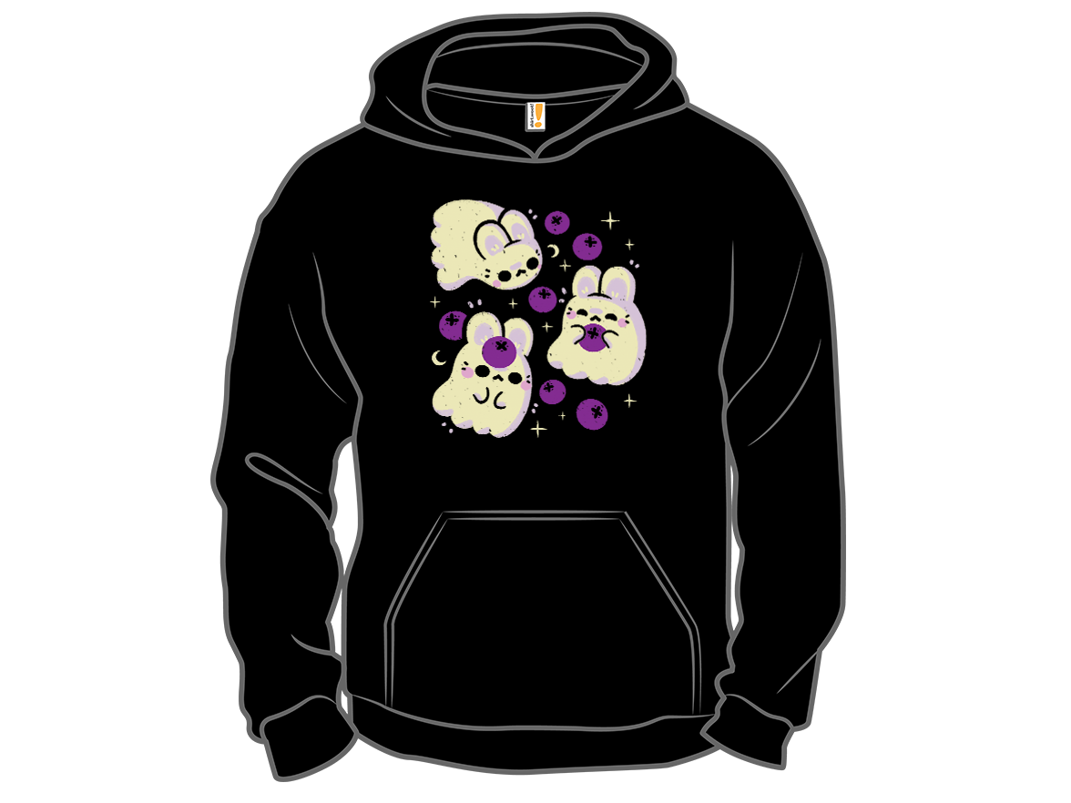 Cute Bunny Ghosts and Blueberries - Gallery 12