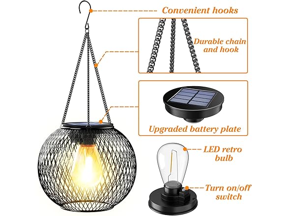 KagoLing Solar Lantern Outdoor