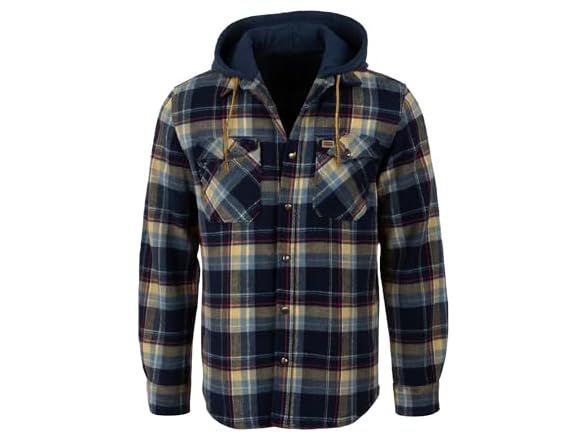 Field & Stream Mens Widgeon Waffle Hooded Flannel - Gallery 3