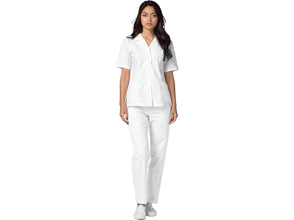 Adar Medical Uniforms Women (M) Lapel Collar Top