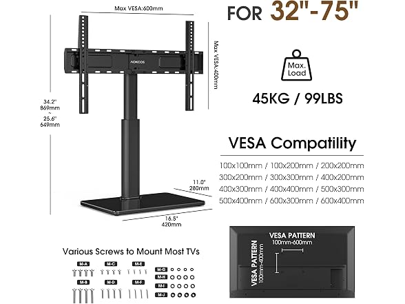 Swivel Universal TV Stand