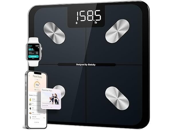 $11.99, Was $20.0758, 40% Off! Etekcity Smart Scale Body Weight Fat BMI dealfomo