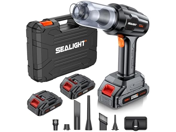 SEALIGHT Car Vacuum Portable Cordless,
