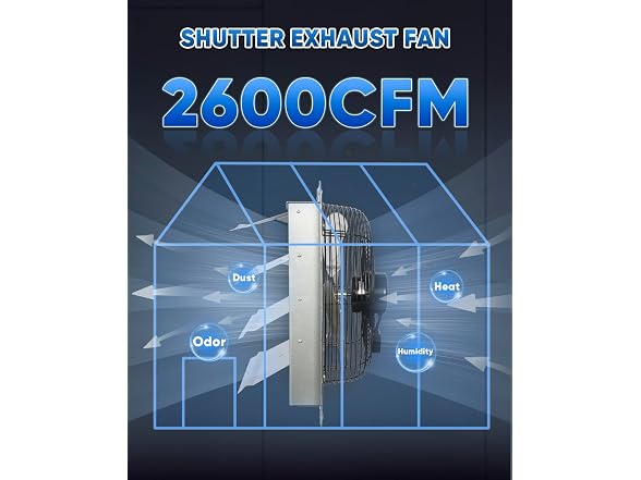 KEN BROWN 18 In Shutter Exhaust Fan