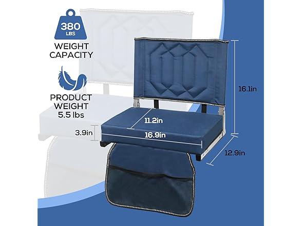 Stadium Seats Bleachers with Back Support