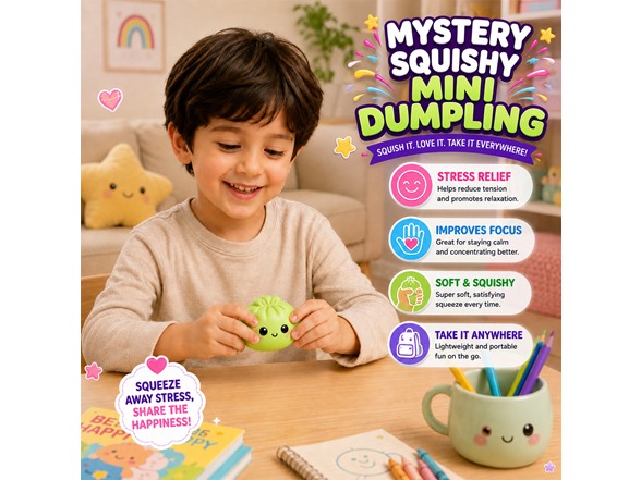 Titan Squishy Sensory Relief, Mini Dumpling, 3PK