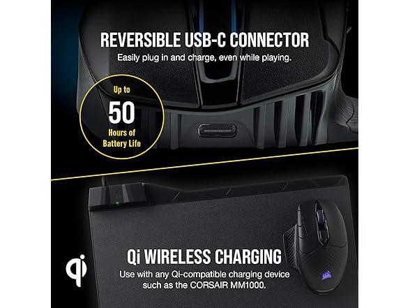 Corsair Dark CORE RGB PRO Wireless Gaming Mouse