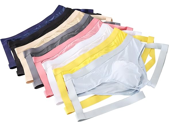 Men's Ice Silk Solid Bikini Briefs