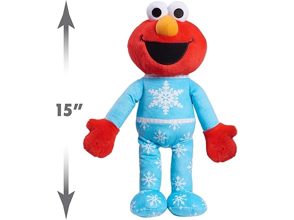 Sesame Street Holiday 15" Large Plush Elmo