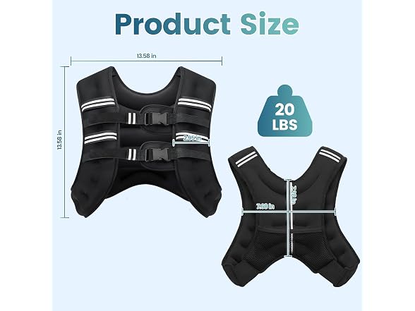 Cavry Adjustable Weighted Vest